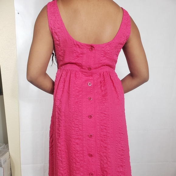 J.Crew Pink Sleeveless Shift Dress Size 10 - Picture 7 of 8